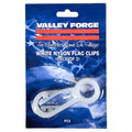 White Nylon Flag Clips - 2 Pack