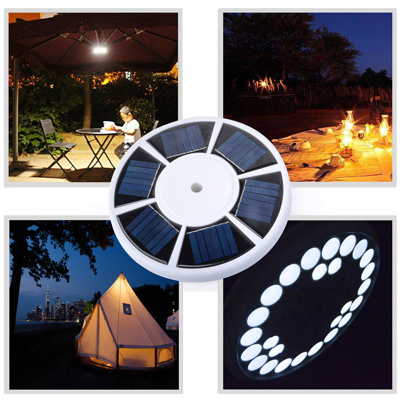 Solar LED Flagtop Pole Light - 200 Lumens - LumeGen