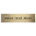 Brass Engraving Plate - 1.5in x 5.125in