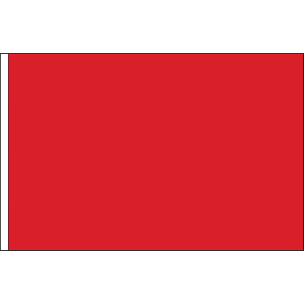 Solid Color Canada Red 12in x 18in Nylon Flag