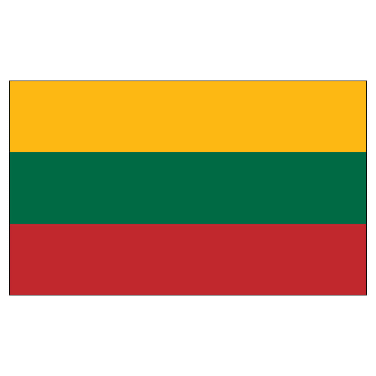 Lithuania 2ft x 3ft Nylon Flag