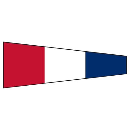 Nautical Number 3 Message Flag - Size 0 Standard