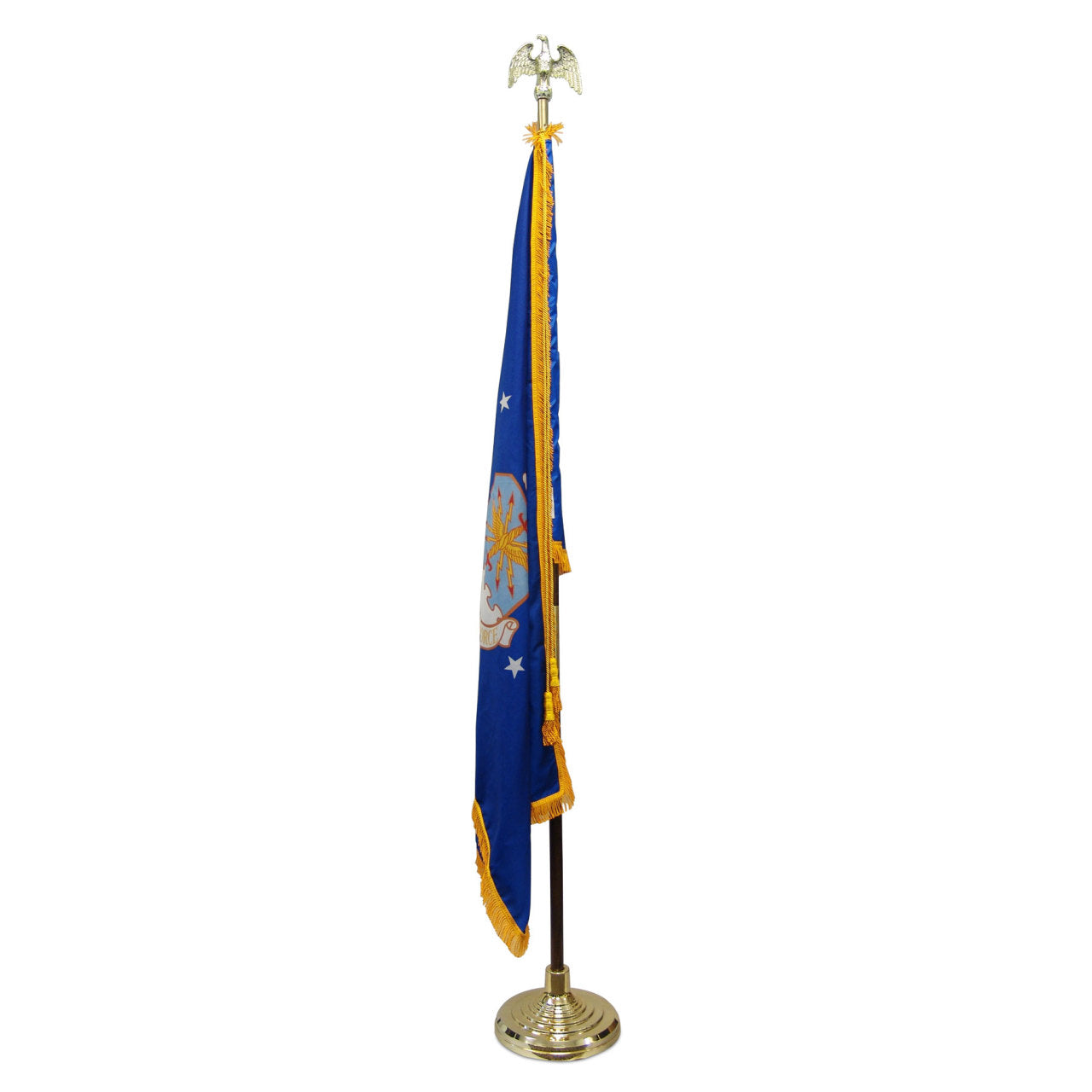 Super Tough Indoor Flagpole Kit with Nylon 3' x 5' Air Force Flag