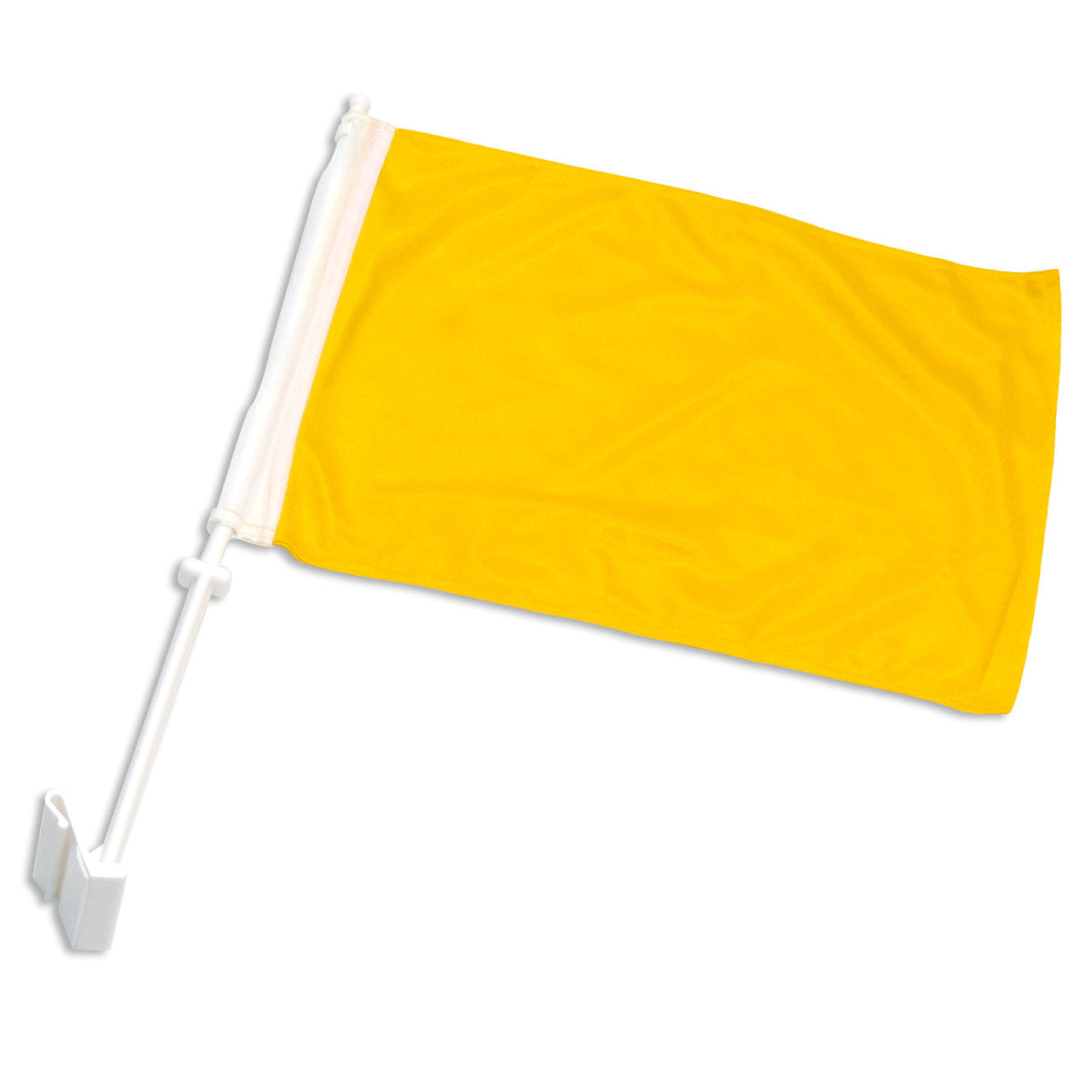 Solid Yellow Car Flag – United States Flag Store