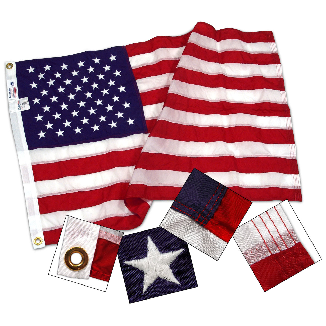 Valley Forge Perma-Nyl 4ft x 6ft Nylon American Flag