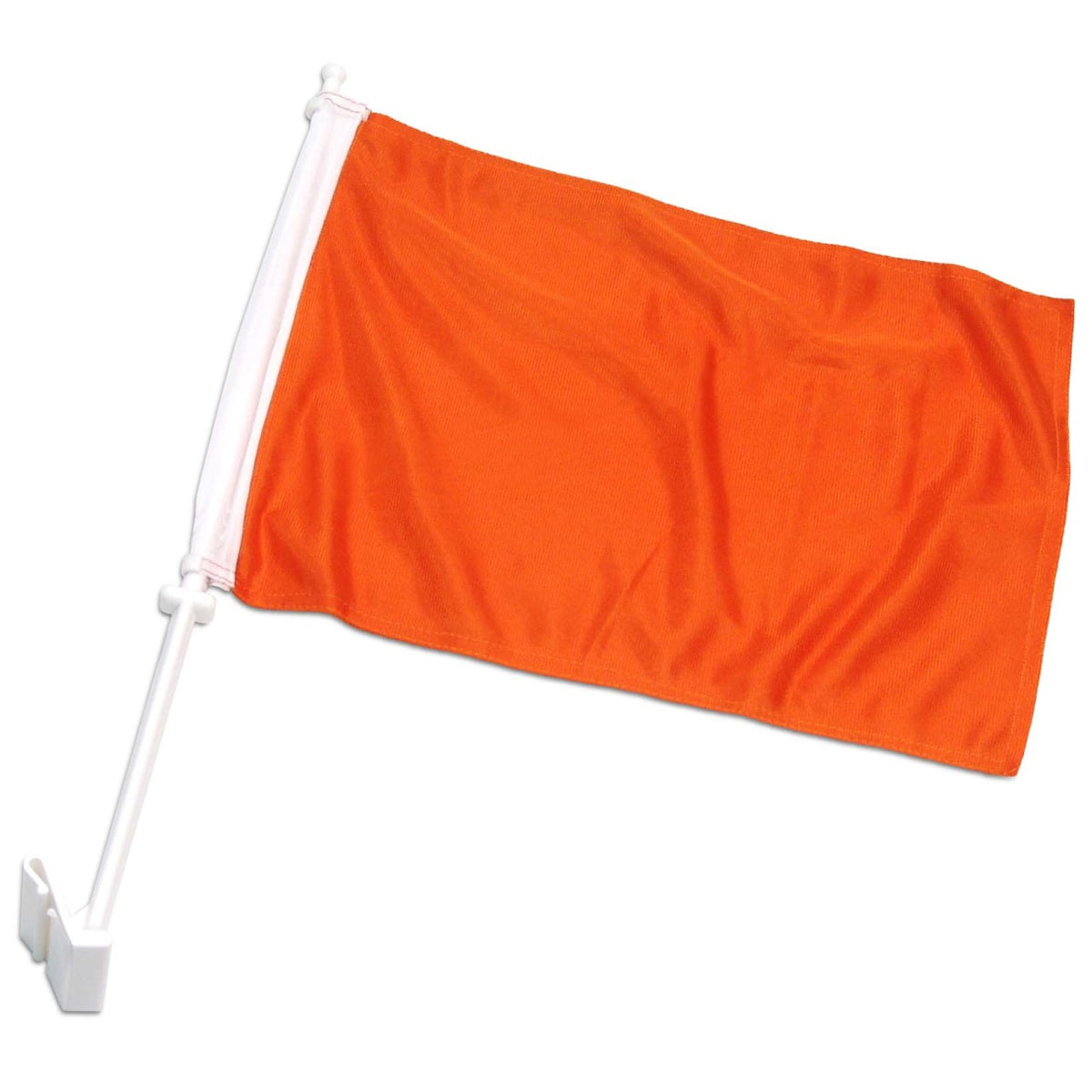 Orange car flag