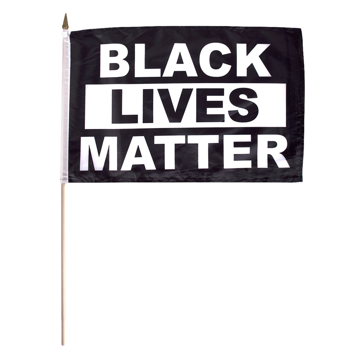 Black Lives Matter flag on a white background
