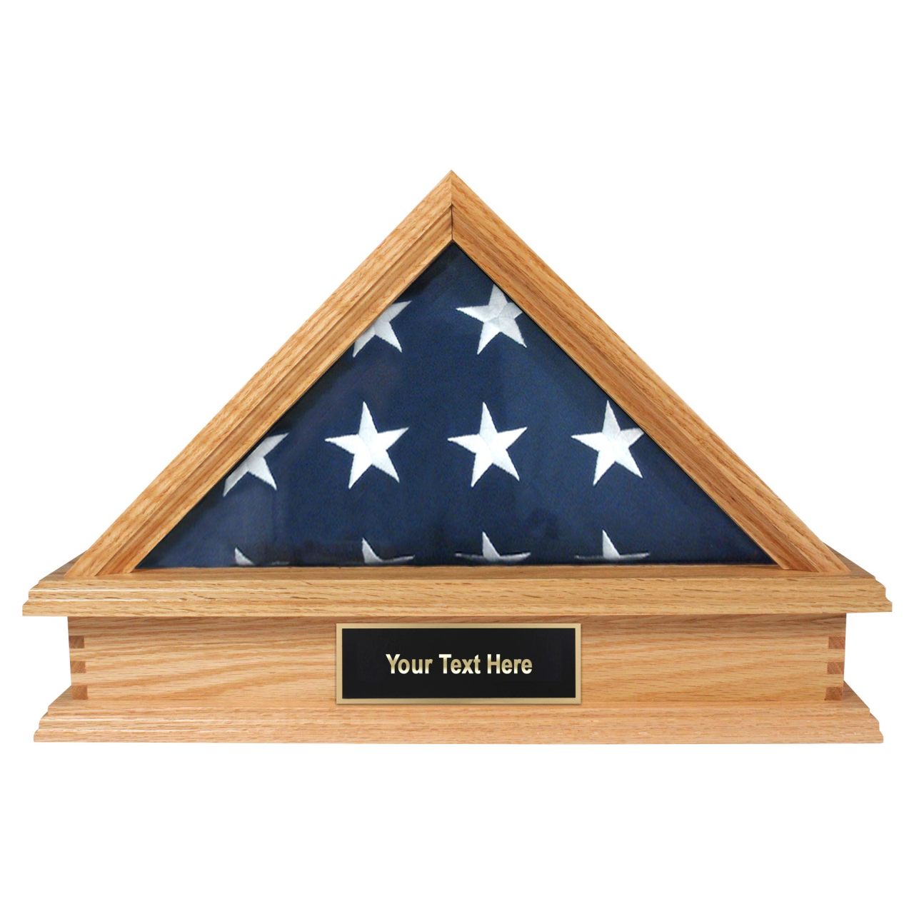 Jefferson Folded Flag Display Case & Pedestal  for 3' x 5' Flag