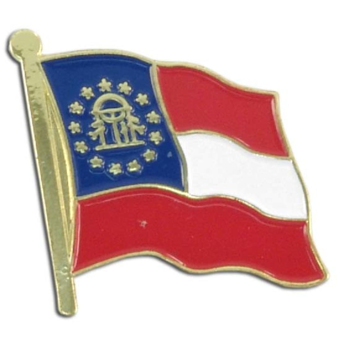 Georgia State Pin Georgia Flag Lapel Pin – United States Flag Store
