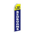 1 2 & 3 Bedrooms Swooper Flag - 11.5ft x 2.5ft