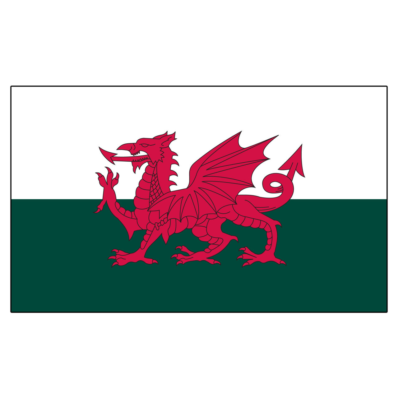 Wales Flag 3ft x 5ft Super Knit polyester