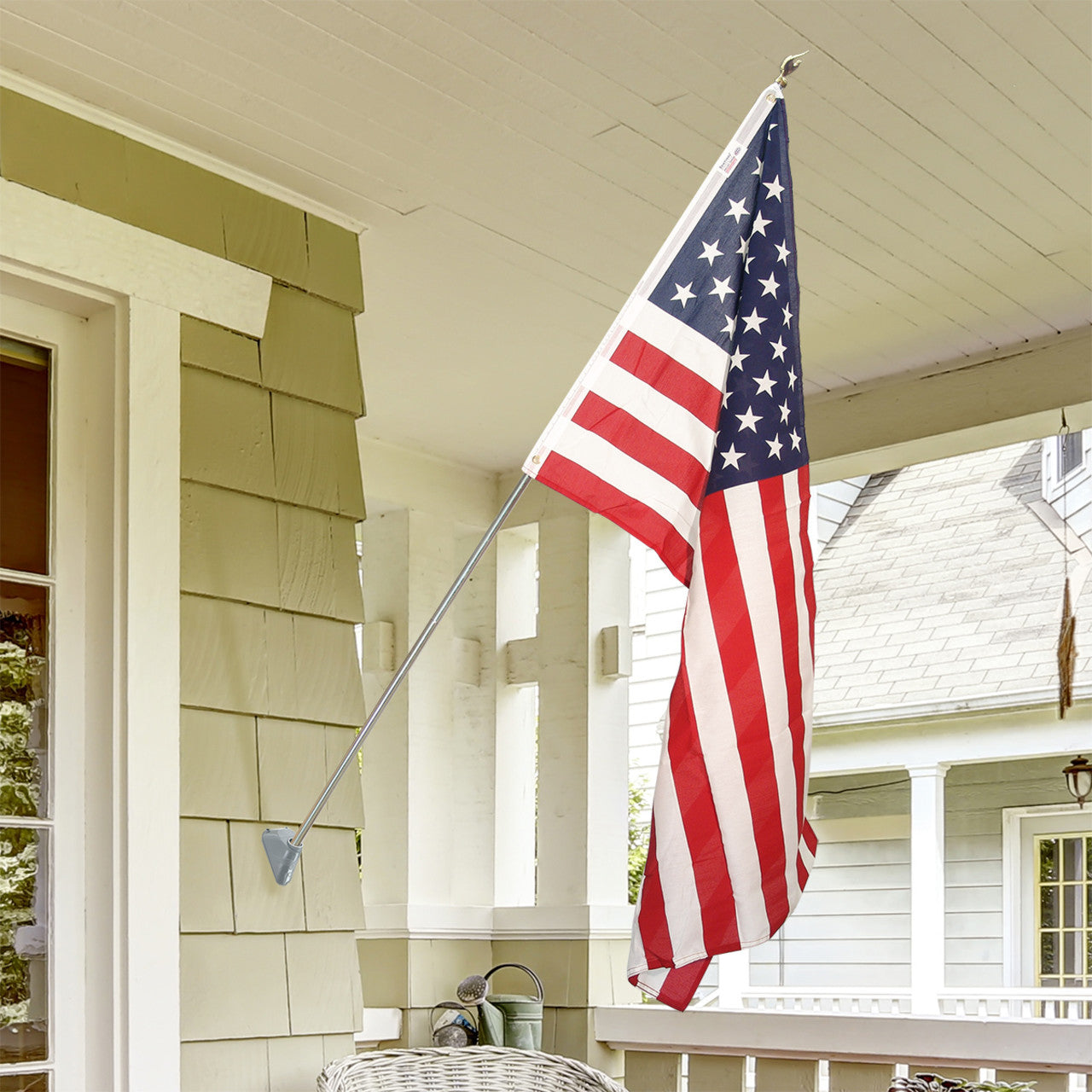 Valley Forge Outdoor Residential Flag Kit w/ 3ft x 5ft US Flag