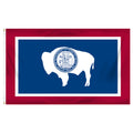 Wyoming 5ft x 8ft Spun Heavy Duty Polyester Flag