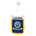 U.S. Navy Retired Mini Window Banner - 4in x 6in