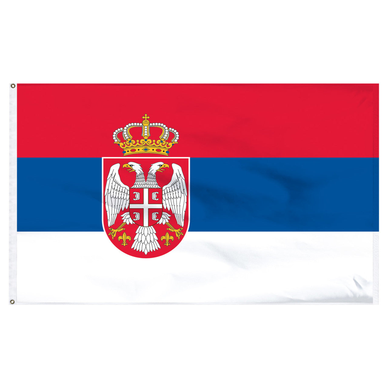 Serbia 6' x 10' Nylon Flag With Seal