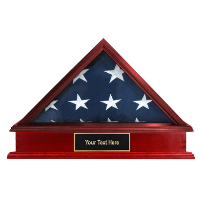 Roosevelt Burial Flag Display Case & Pedestal  for 5' x 9.5' Flag