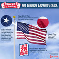 Super Tough 4ft x 6ft Super Knitted Polyester American Flag