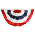 3ft x 6ft Sewn Polyester Pleated Fan - Online Stores, Inc. Brand - NO STARS