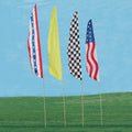 Super Tough Low Cost Feather Banner Flag and Pole Kits