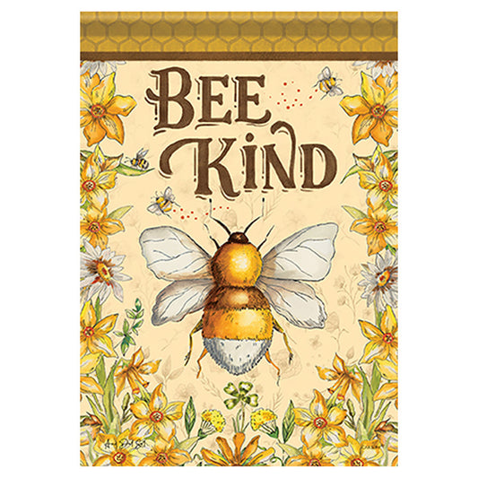 Carson Summer Garden Flag - Bee Kind