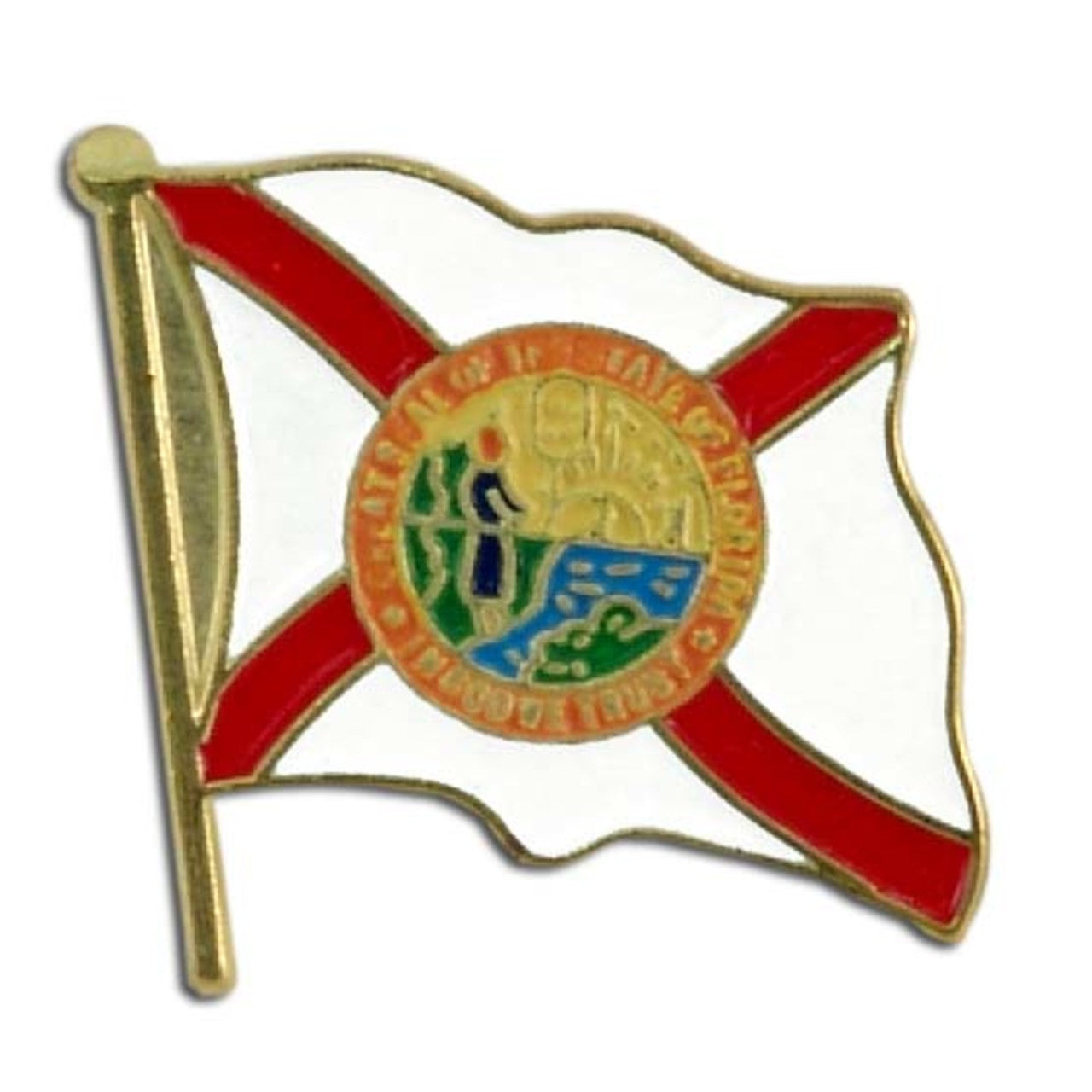 Florida Flag Lapel Pin - 3/4" x 1/2"