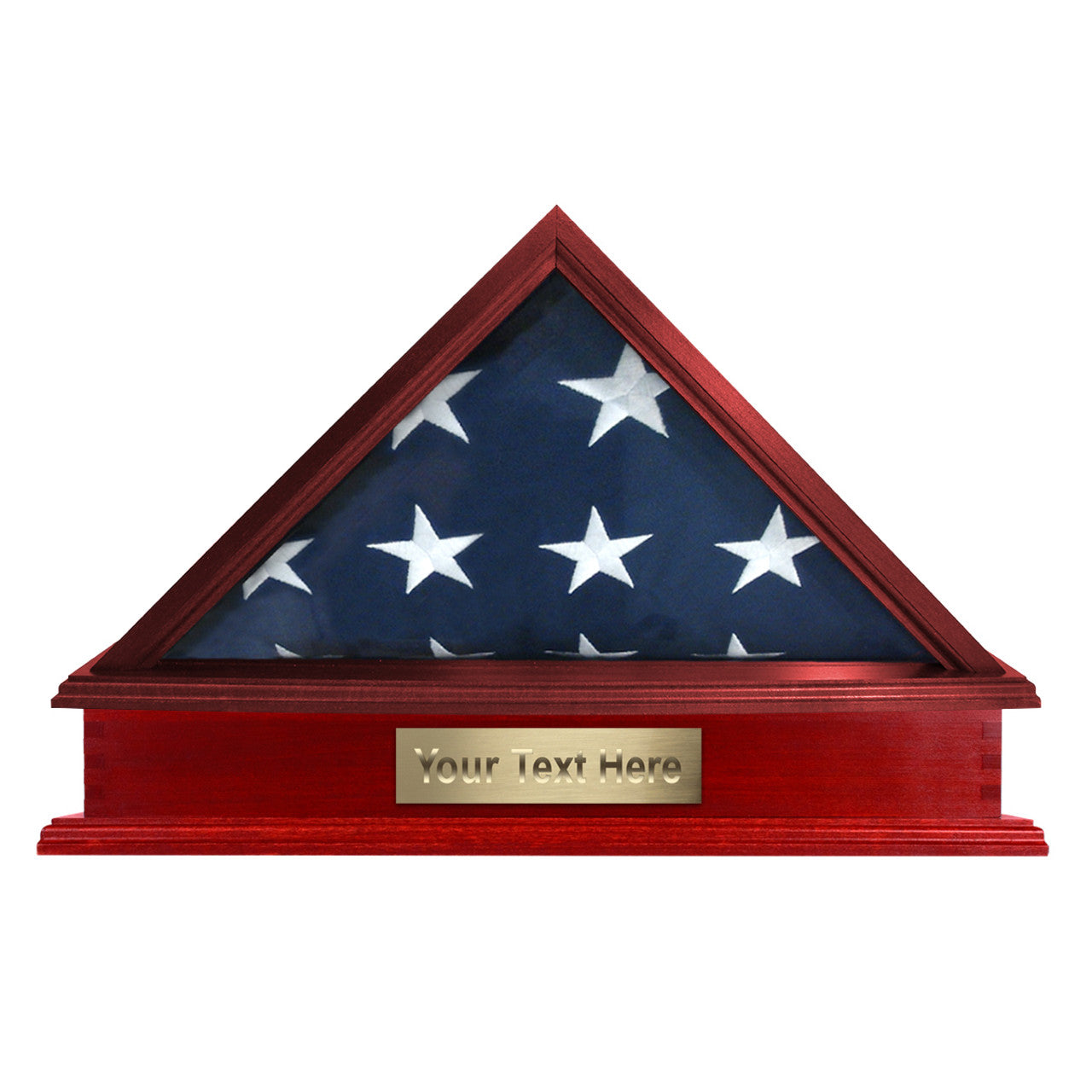 Truman Folded Flag Display Case & Pedestal  for 3' x 5' Flag