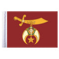 Shriners Motorcycle Flag - 6" x 9"