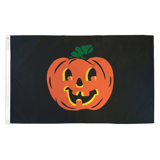 Halloween Pumpkin Flag - 3ft x 5ft Printed Polyester