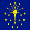 Indiana Flag 4 x 6 Feet Nylon