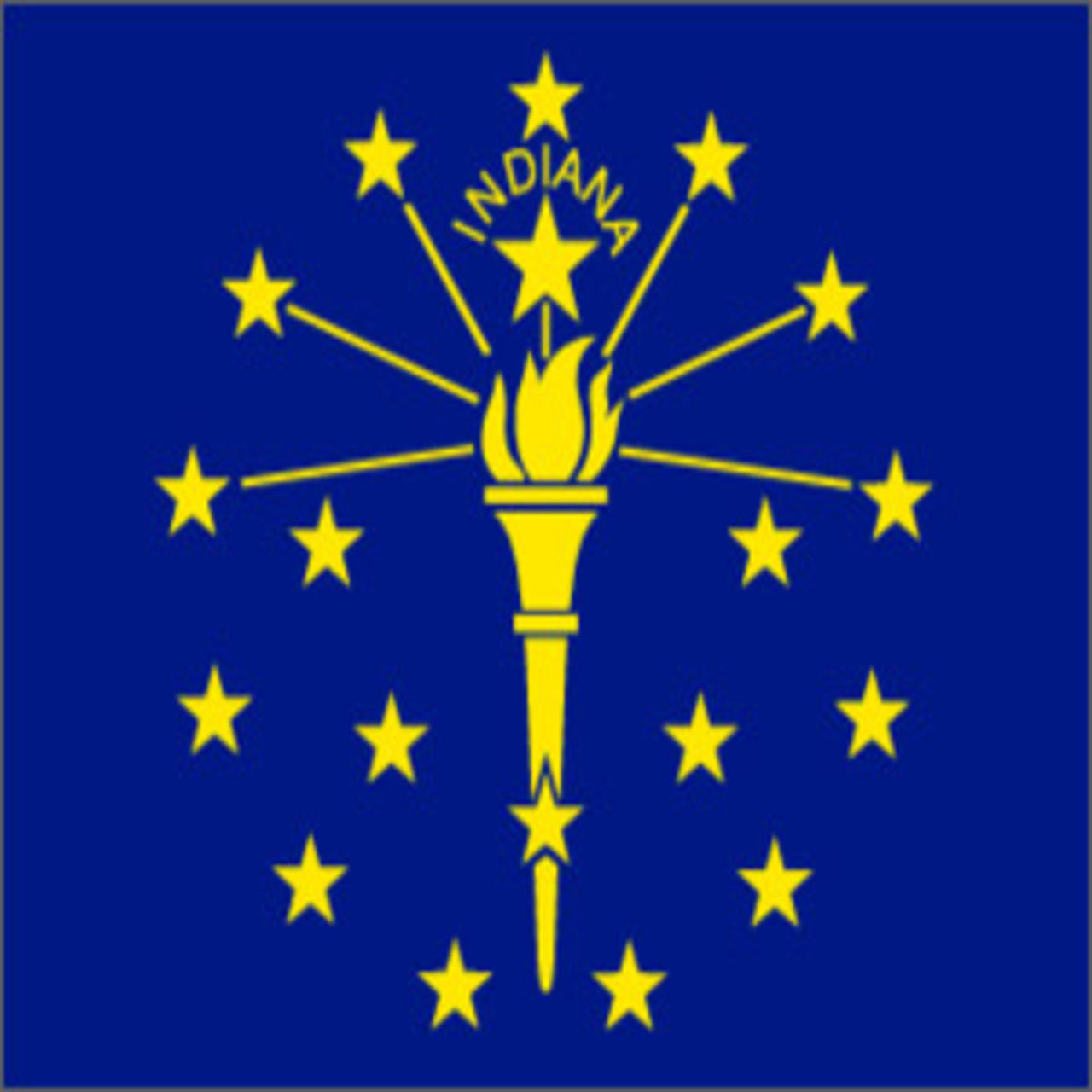 Indiana Flag 4 x 6 Feet Nylon