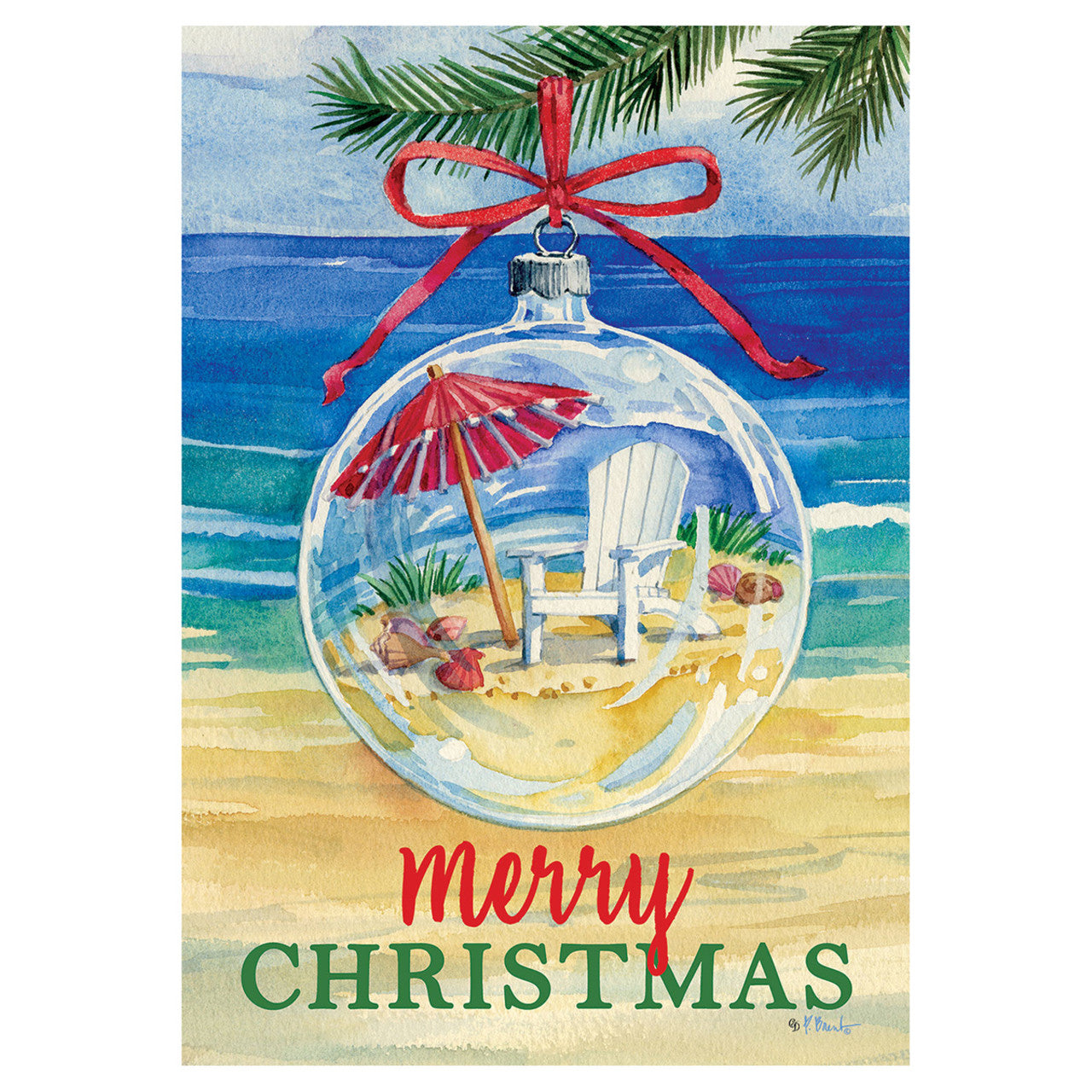 Coastal Ornament Banner Flag - 28in x 40in