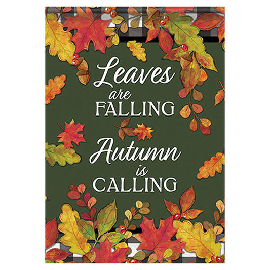 Carson Fall Banner Flag - Leaves are Falling - 28in x 40in