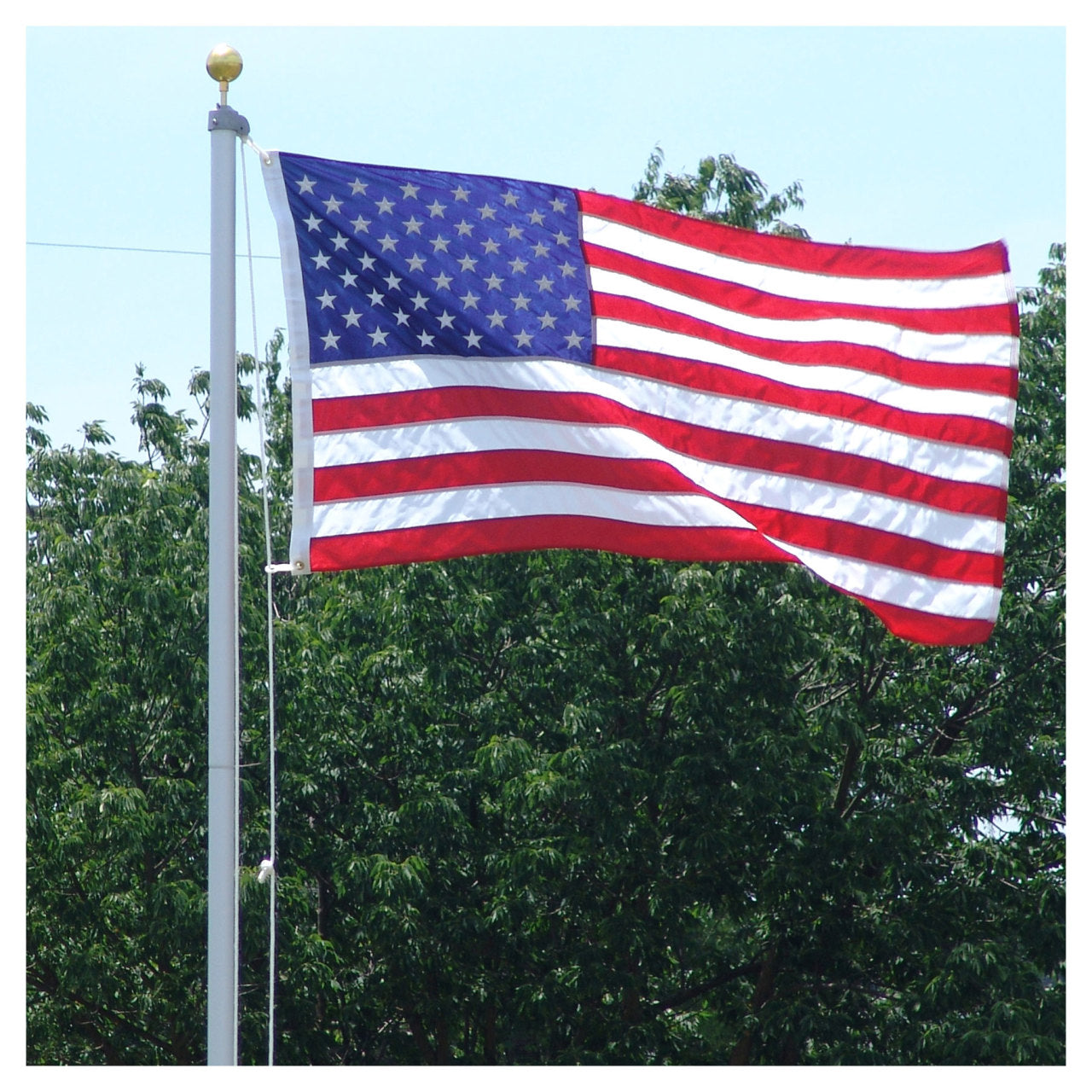 Valley Forge 20ft Aluminum Sectional Residential Flagpole Kit