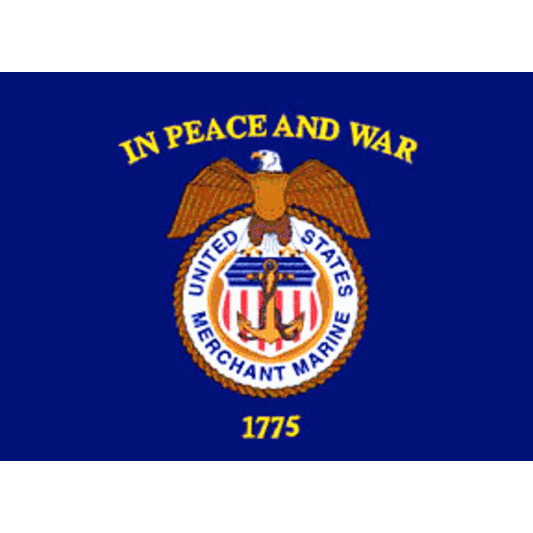 Merchant Marine 2ft x 3ft Nylon Flag