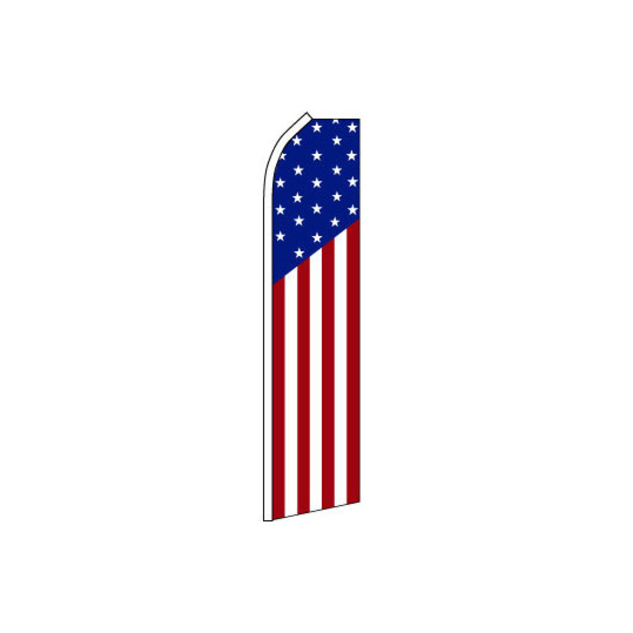 Patriotic American Swooper Flag - 11.5ft x 2.5ft
