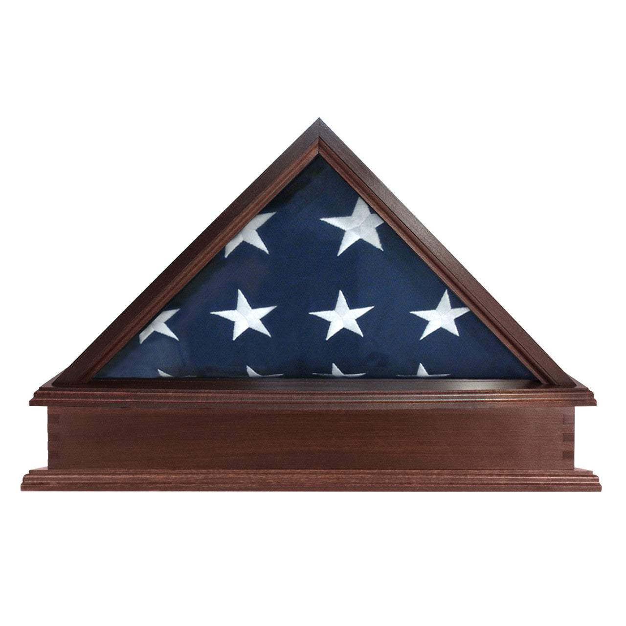 Truman Folded Flag Display Case & Pedestal  for 3' x 5' Flag