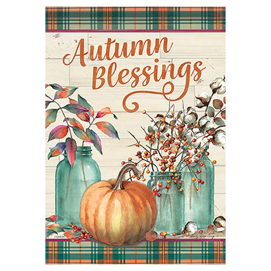 Carson Fall Garden Flag - Pumpkin Time Pickings - 12.5in x 18in