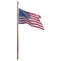 Super Tough 20ft Sectional Residential Flagpole  (Silver, White or Bronze )