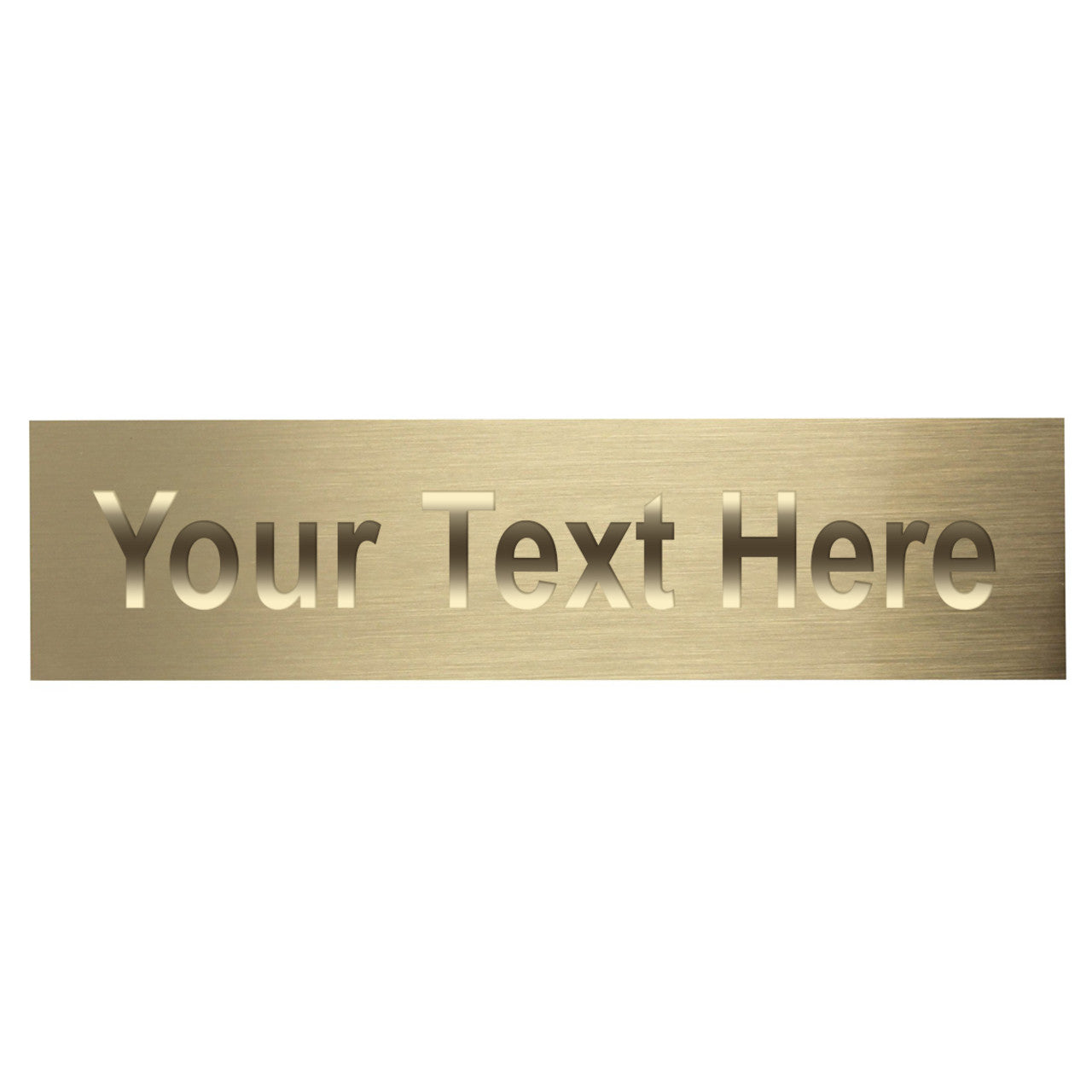 Brass Engraving Plate - 1.5in x 5.125in