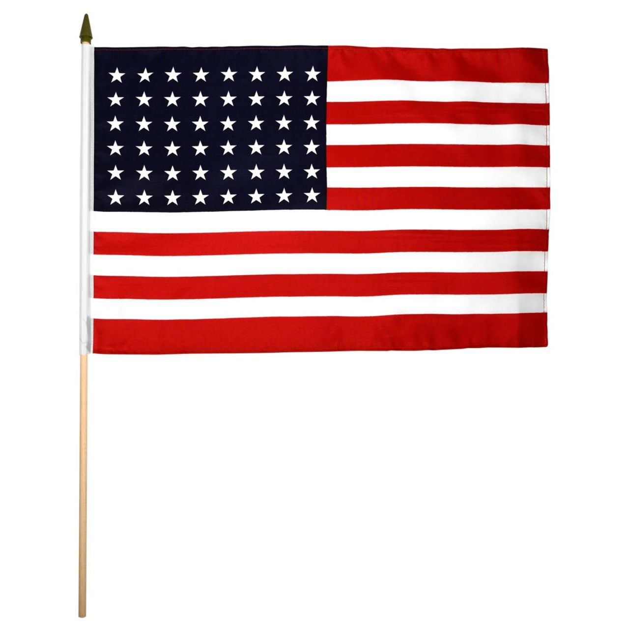 USA 48 star 12" x 18" Stick Flag