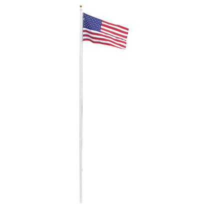 Super Tough Heavy Duty 20ft Residential flagpole with US Made Nylon Flag