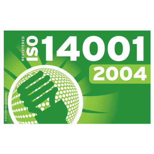 ISO 14001 2004 Flag - Secondary Image - United States Flag Store ISO 14001 2004 registered flag