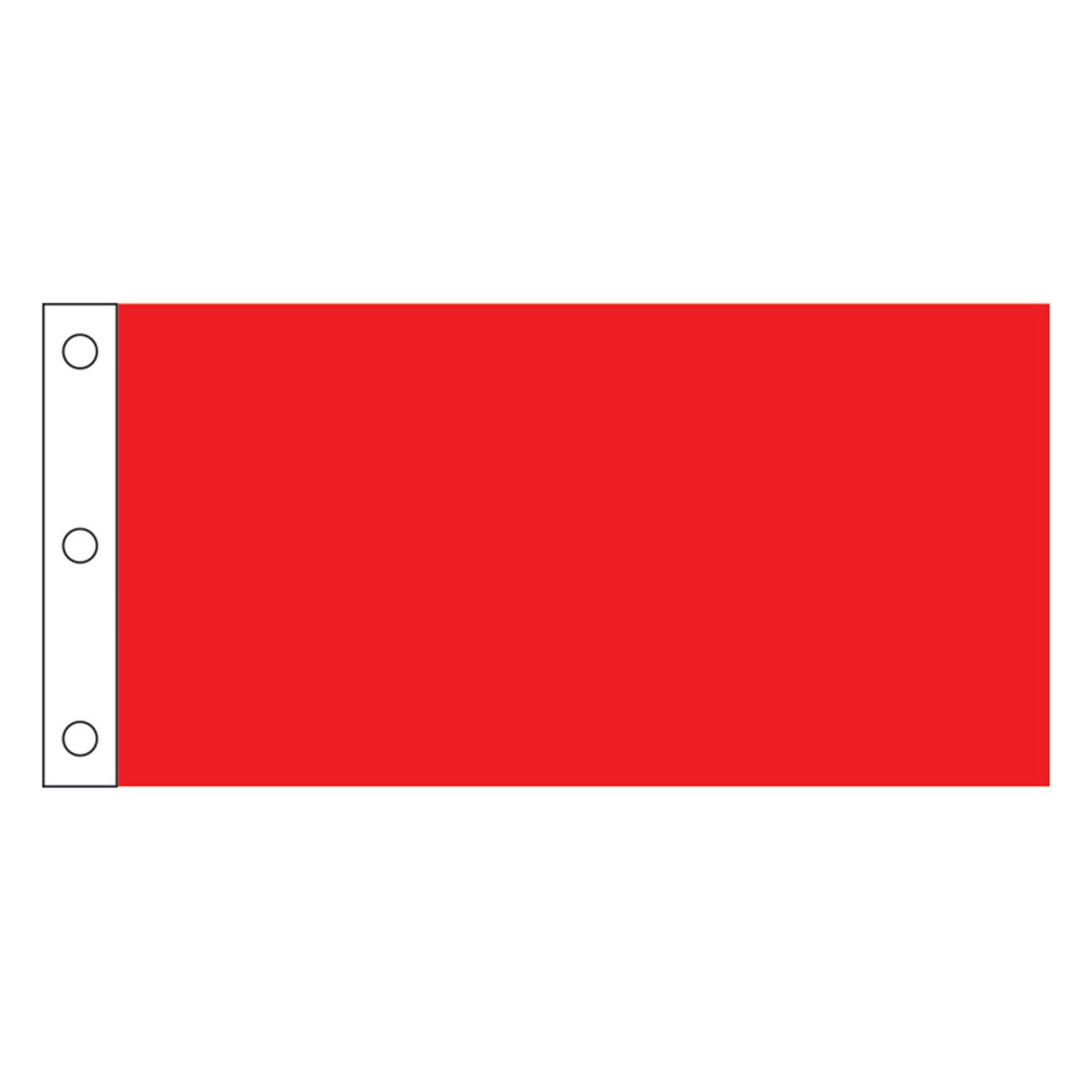 Solid Color Nylon Golf Flags - 14" x 20" With Grommets