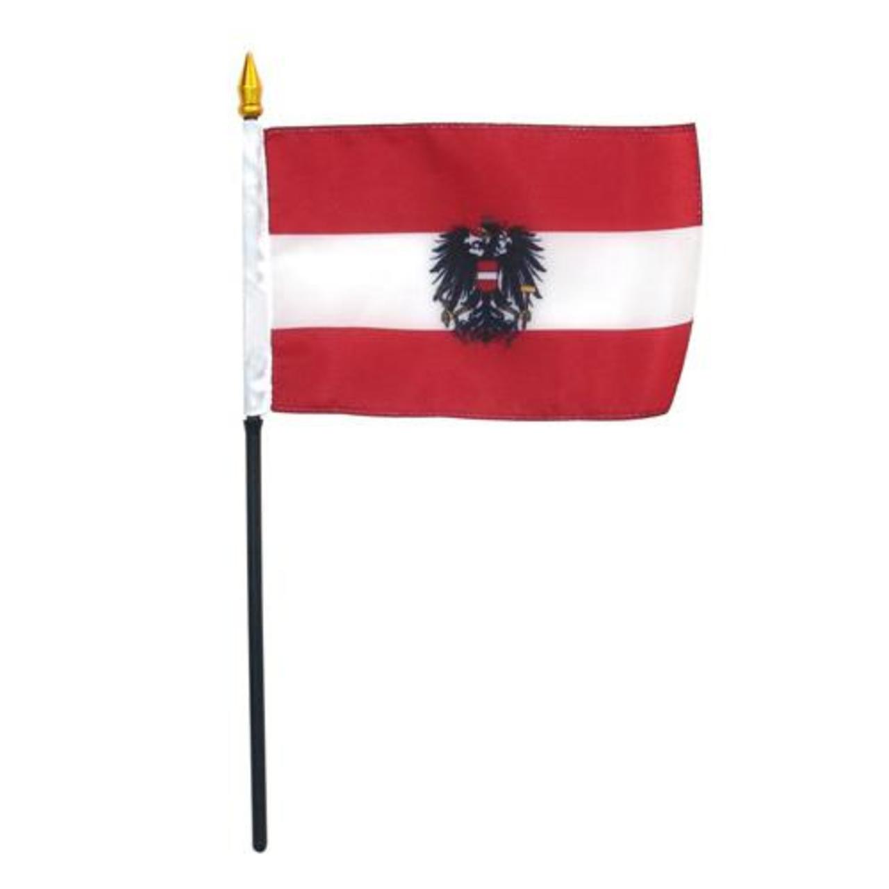 Austria WITH SEAL 4in x 6in Flag