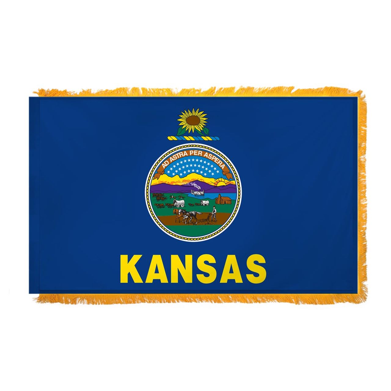 Super Tough Kansas Indoor Flag 3' x 5'  Nylon
