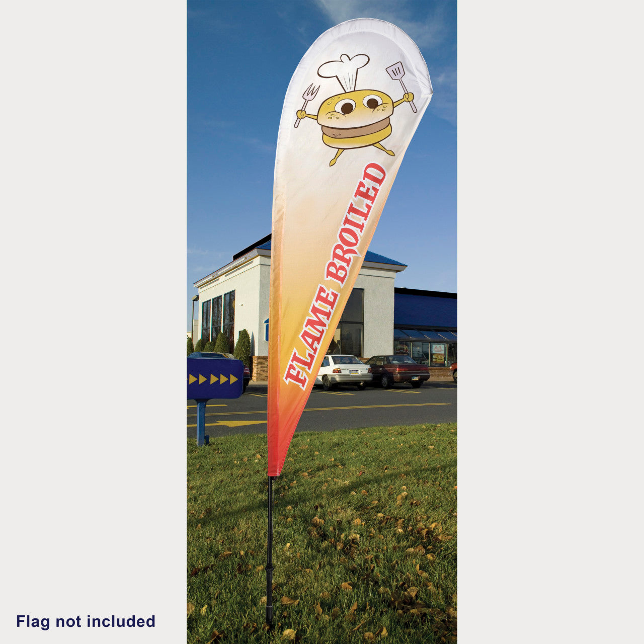 Super Tough Blade and Teardrop Outdoor Advertising Pole