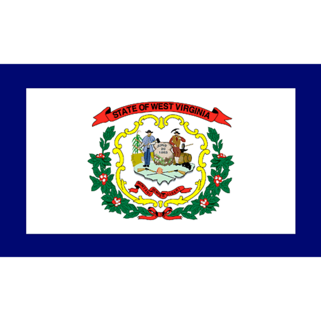 West Virginia Flag 4 x 6 Feet Nylon Flag