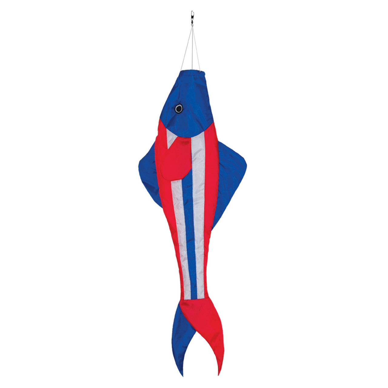 Patriotic Trout Windsock - 19in x 48in