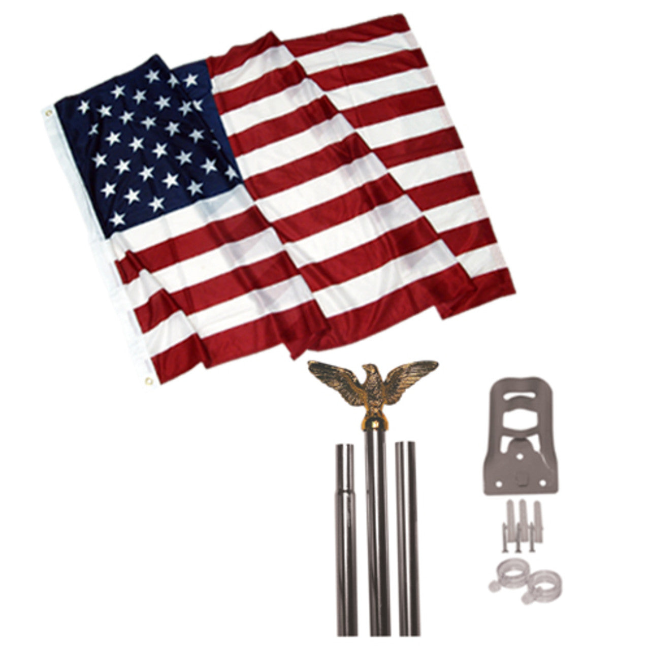 3ft x 5ft Polyester Outdoor American Flag Kit