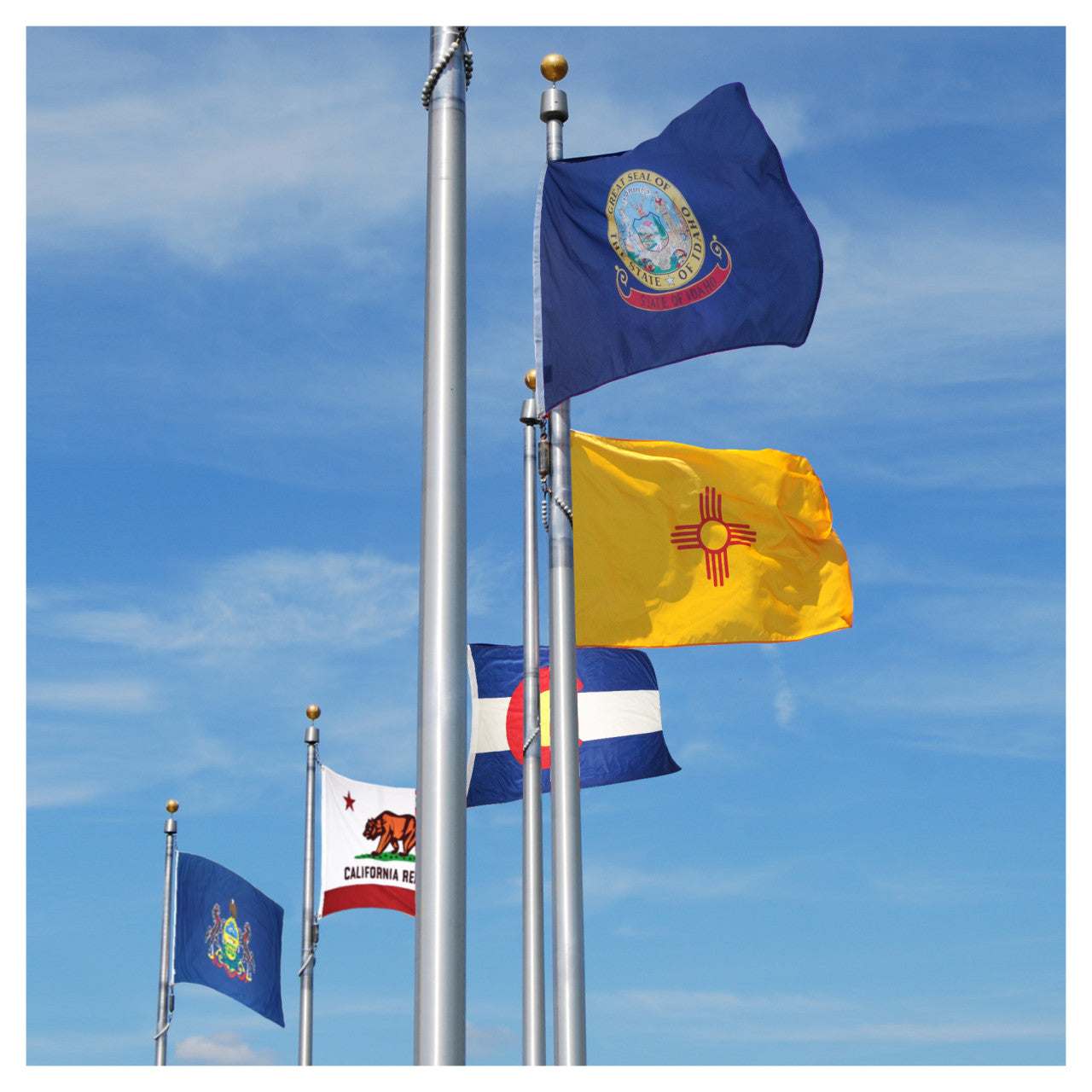 Complete Set of 3ft x 5ft Sewn Polyester State Flags